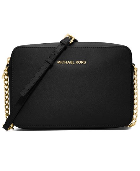 michael michael kors jet set crossbody black|Michael Kors jet set item.